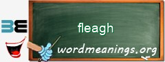 WordMeaning blackboard for fleagh